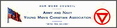 Color stationery of the War Work Council, Army and Navy Y.M.C.A.
