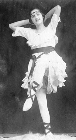 Stella Dodd in dancing costume